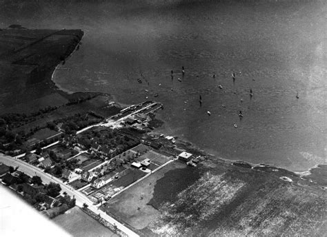 Danmark Set Fra Luften 1932 1950 Gammel Kalvehave Havn Det Kgl