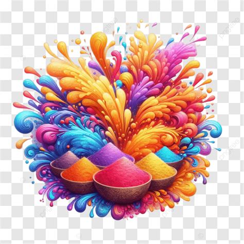 3d Holi Colors Splash Clipart Watercolor Image 3d Holi Colors Splash Holi Colors Clipart Png