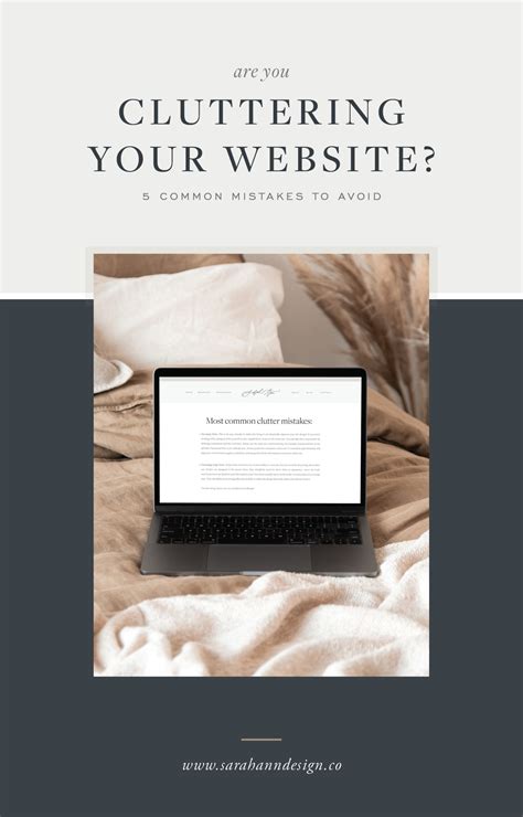 5 Ways You're Making Your Website Look Cluttered | Sarah Ann Design