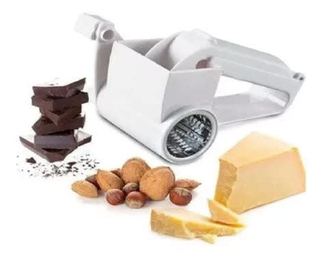 Ralador De Queijo Manual Ergonômico Aço Inox E Plastico Cabo