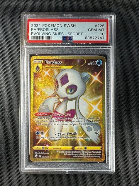 Froslass 2021 Sword And Shield Evolving Skies 226203 Holo Secret Psa 10 Price Guide Sports