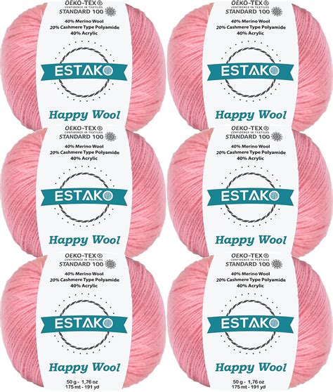 Amazon Estako Happy Wool Skeins Pack Merino Wool