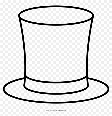 Top Hat Coloring Page Ultra Pages Magician Hat Coloring Page Hd Png