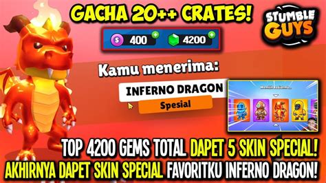 DAPET 5 SKIN SPECIAL TOP UP GEMS 4200 GACHA SKIN SPECIAL INFERNO