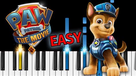 PAW Patrol The Movie Good Mood Adam Levine EASY Piano Tutorial