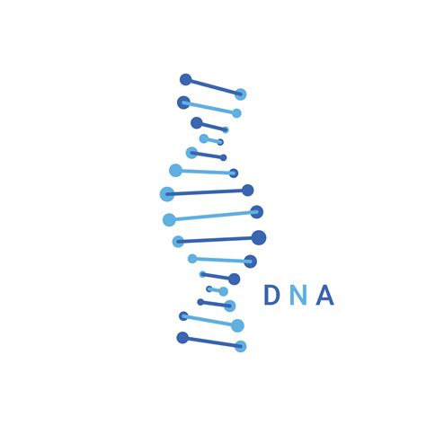 Dna Logo Icon Structure Molecule Vector Illustration Vector