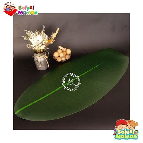 Jual Placemat Banana Leaf Chefio Daun Pisang Liwetan Artificial Alas