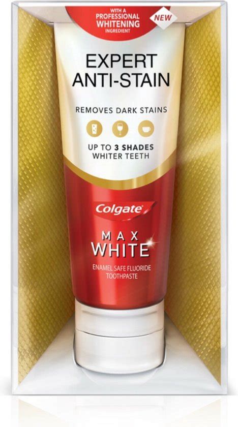 Colgate Tandpasta Max White Expert Anti Stain Ml Bol