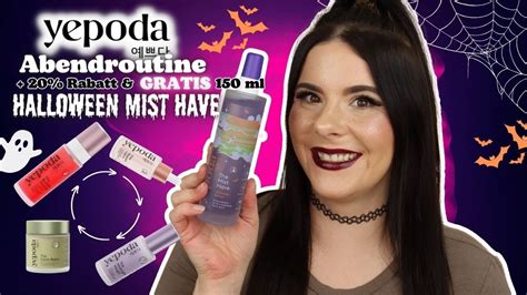 Skincare Abendroutine Mit Yepoda Neues Limited Edition Halloween