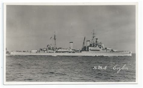 Royal Navy Crown Colony Class Light Cruiser Postcards