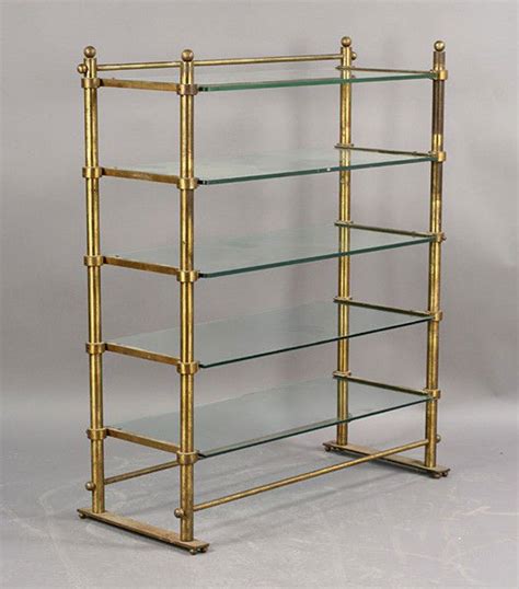 28 Vintage French Bronze Brass Pastry Glass Shelves Lot 28