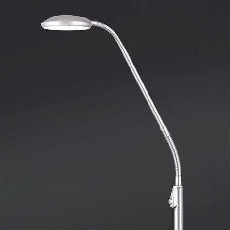 Lampada LED Da Terra Cobra 1 Luce Nichel Lampade It