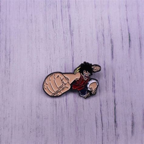 One Piece Luffy Comic Serious Enamel Pin Distinct Pins