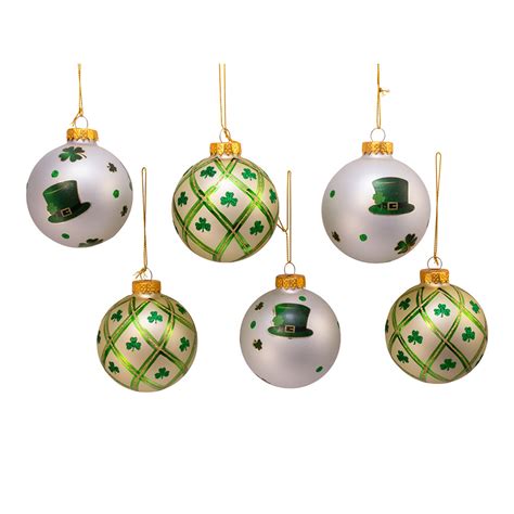 Glass Irish Design Ball Ornaments Bridgets Of Erin