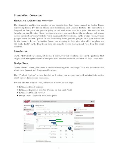 Global Supply Chain Management Simulation Guide Pdf Supply Chain