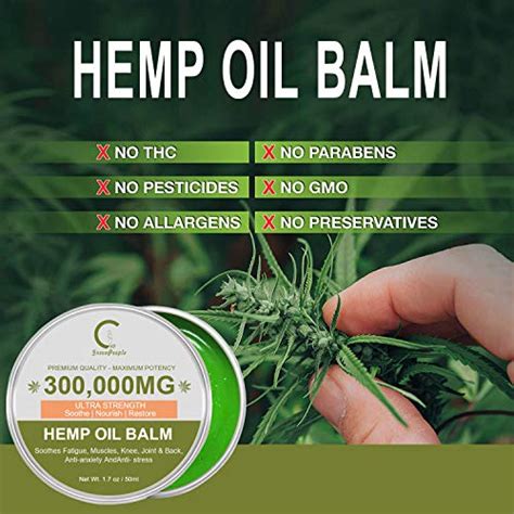 Gpgp Greenpeople Natural Hemp Extract Balm 300 000mg Cbdmd Cream Is Suitable For Anti