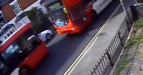 Cctv Captures Horrifying Moment Two Buses Collide In Head On Crash