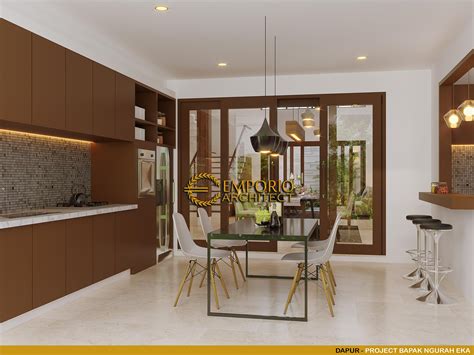 Desain Dapur Rumah Villa Bali Lantai Dr Ngurah Eka Di Denpasar Bali