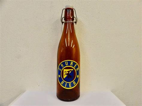 alte Bierflasche CHURER BIER GLASHÜTTE SIEGWART 1966 Kaufen auf Ricardo