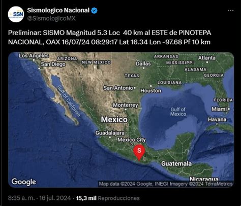 Temblor En Cdmx Hoy 16 De Julio Sismo En Oaxaca ‘espanta’ A Capitalinos Sin Alerta Sísmica