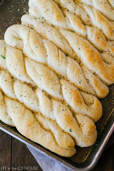 Garlic Parmesan Breadsticks Life In The Lofthouse