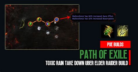 PoE 3.21 Toxic Rain Take Down Uber Elder Raider Build