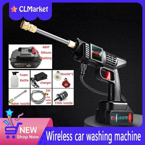 Stainless Steel Plated Spray Paint Wireless Portable Car Washing