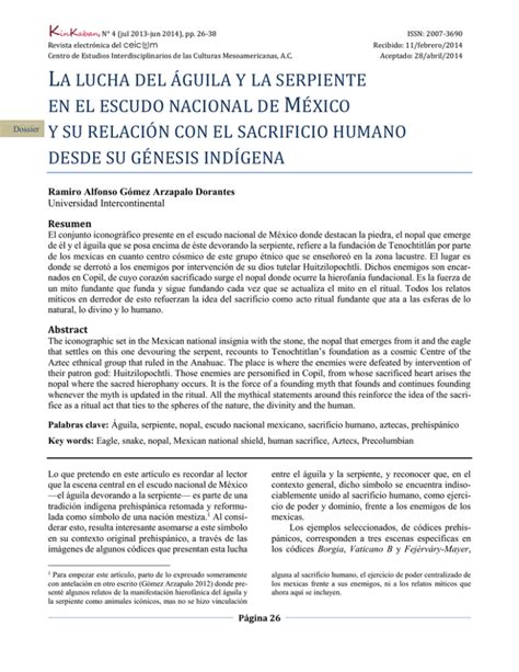 La lucha del águila y la serpiente en el escudo nacional