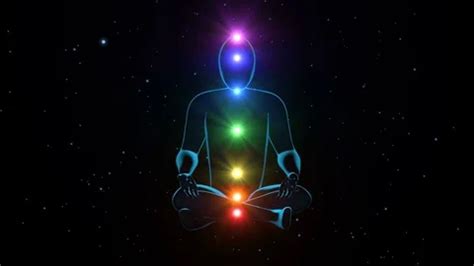 Depiction Of 7 Chakras In Human Body Me Stock Video Pond5