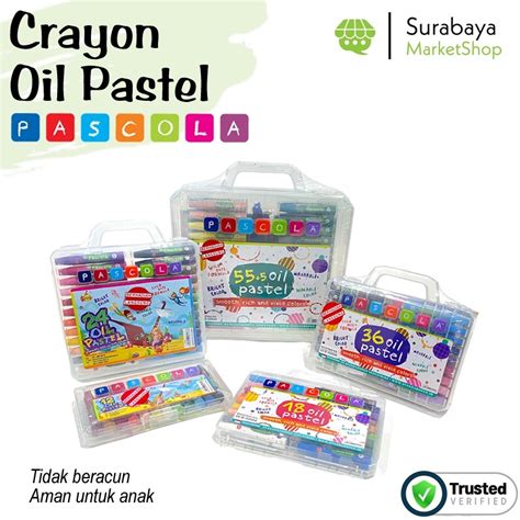 Jual Crayon Oil Pastel Pascola Isi 12 18 24 36 55 Warna