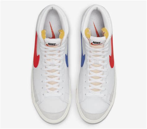 Nike Blazer Mid 77 White Red Blue Bq6806 117 Release Date Sbd