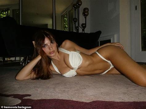 Emily Ratajkowski Ensures All Eyes Are On Her As She Rocks A Skimpy White Bikini From Her