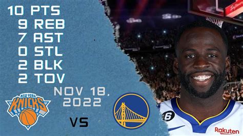 Draymond Green Highlights 18 11 2022 WARRIORS Vs KNICKS NBA REGULAR