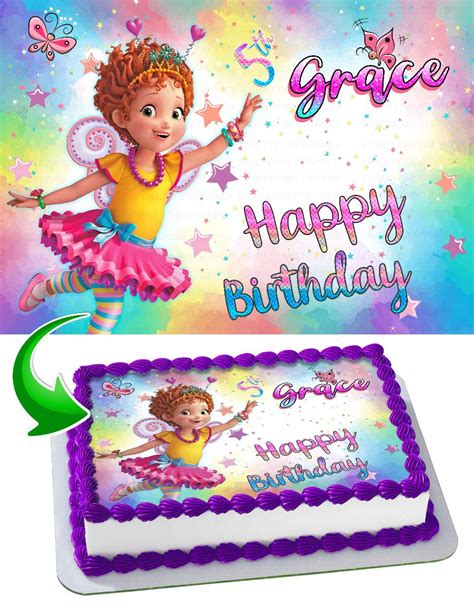 Buy Cakecery Fancy Nancy Edible Cake Image Topper Personalized Birthday