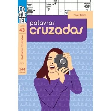 Livro Coquetel Palavras Cruzadas N Vel F Cil N Novo Shopee Brasil