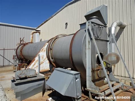 Used Roto Louvre Rotary Hot Air Dryer 6 Diameter X 32 Long Stain