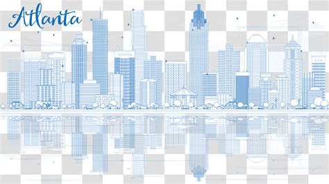 Atlanta Skyline vector illustration