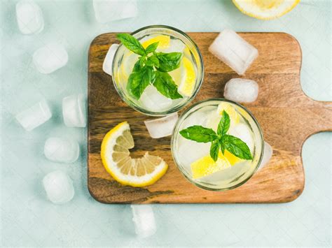 Lemon Lemonade In Glasses - Stock Photos | Motion Array