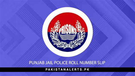 Punjab Jail Police Roll Number Slip