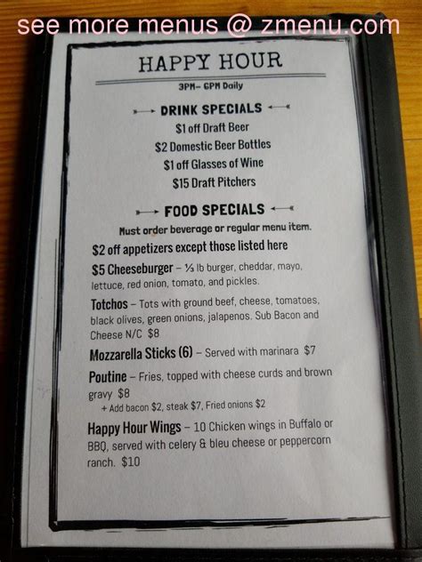 Menu At Uptown Cafe Warrenton