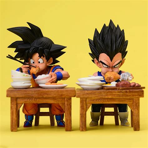 Dragon Ball Z Vegeta Figure Son Goku Eating Cm Pvc Action Figures