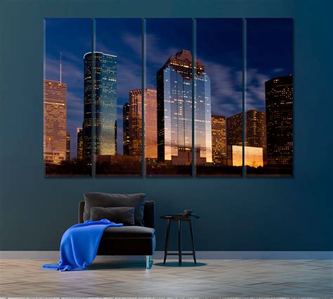 Houston Skyline at Night – ArtLexy