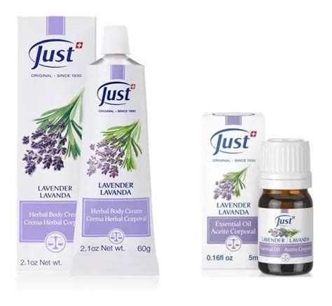 Aceite Y Crema De Lavanda Just Mercadolibre