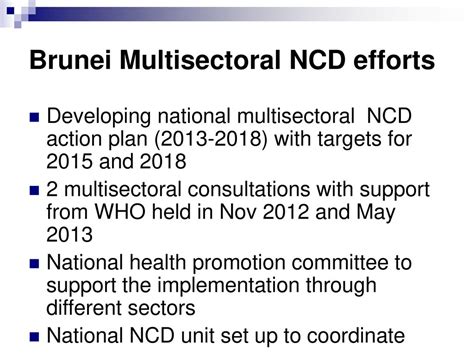 Brunei Darussalam Ncds Prevention And Control Ppt Download