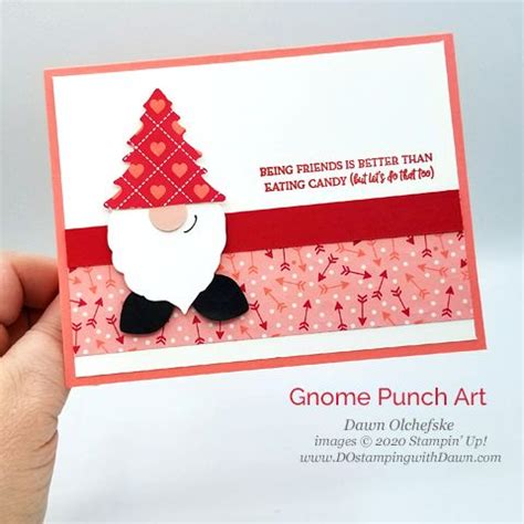 Valentine Gnome Punch Art Shared By Dawn Olchefske Dostamping