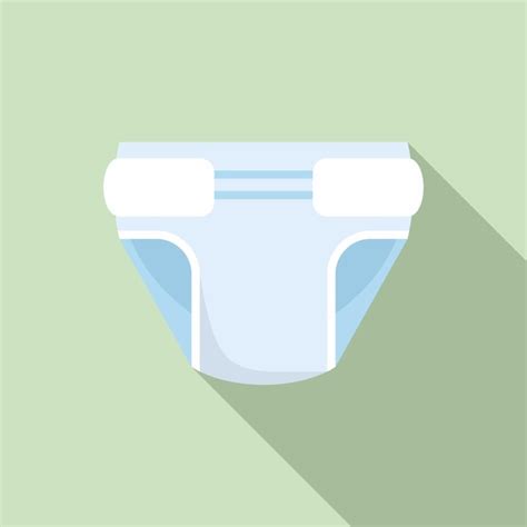 Premium Vector Baby Boy Diaper Icon Flat Illustration Of Baby Boy