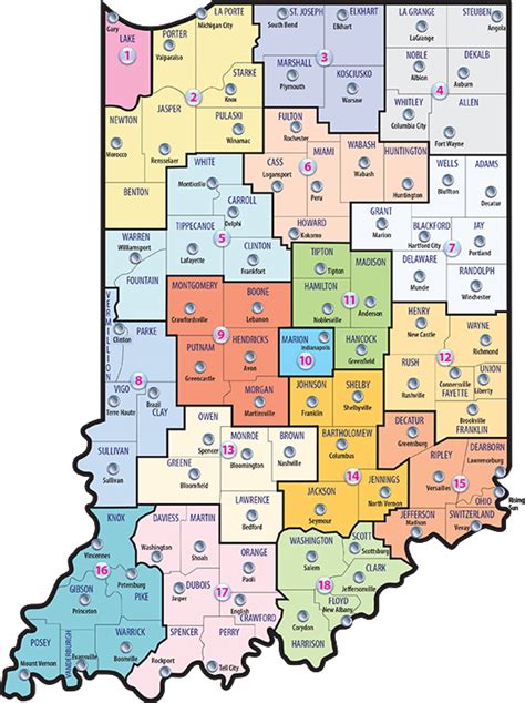 Map Of Indianapolis Counties Middle East Political Map