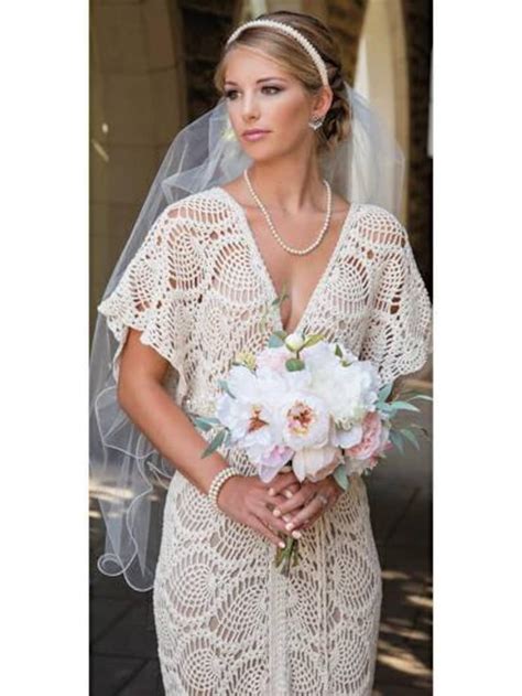 Wedding Crochet Dress Maxi Long White Dress Wedding Sexy Dress Etsy