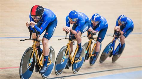 Europei Ciclismo Su Pista Quartetto Da Sogno Italia Campione D