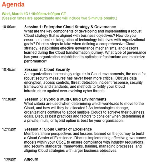 NOREX IT Roundtable Cloud Strategies Virtual Event Registration